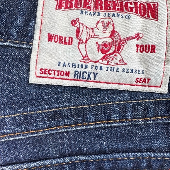 True Religion Men's Indigo Bootcut Jeans - Picture 4 of 8